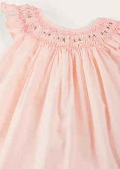 Dresses | Dresses | Pepa London Hand Smocked Sleeveless Dress With Bloomers in Pink (1-12mths)