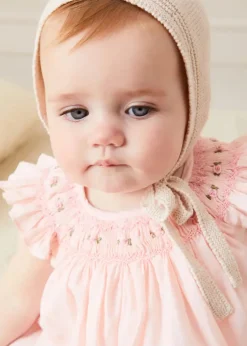 Dresses | Dresses | Pepa London Hand Smocked Sleeveless Dress With Bloomers in Pink (1-12mths)