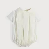 Dungarees & Rompers | Rompers | Pepa London Ivory Panelled Christening Romper (3mths-2yrs)