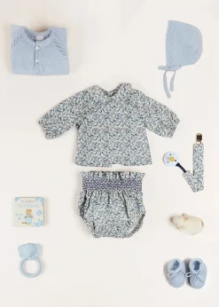 Knitted Booties | Bonnets & Booties | Pepa London Knitted Booties in Blue