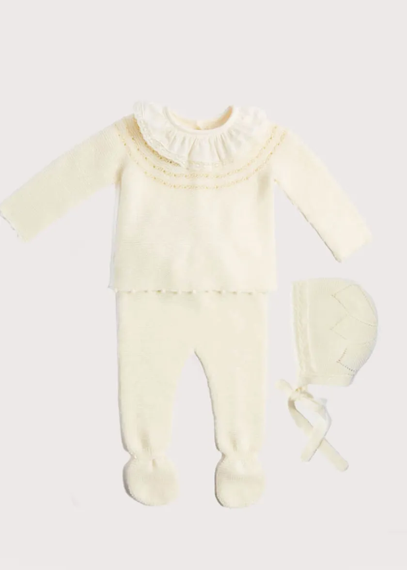 Knitwear & Cardigans | Two-piece Sets | Pepa London Knitted Celebration Set in Off-White (1-12mths)