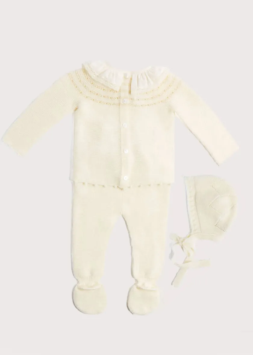 Knitwear & Cardigans | Two-piece Sets | Pepa London Knitted Celebration Set in Off-White (1-12mths)