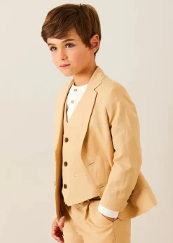 Shorts & Trousers | Pepa London Linen Suit Trousers in Beige (4-10yrs)