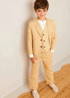 Shorts & Trousers | Pepa London Linen Suit Trousers in Beige (4-10yrs)