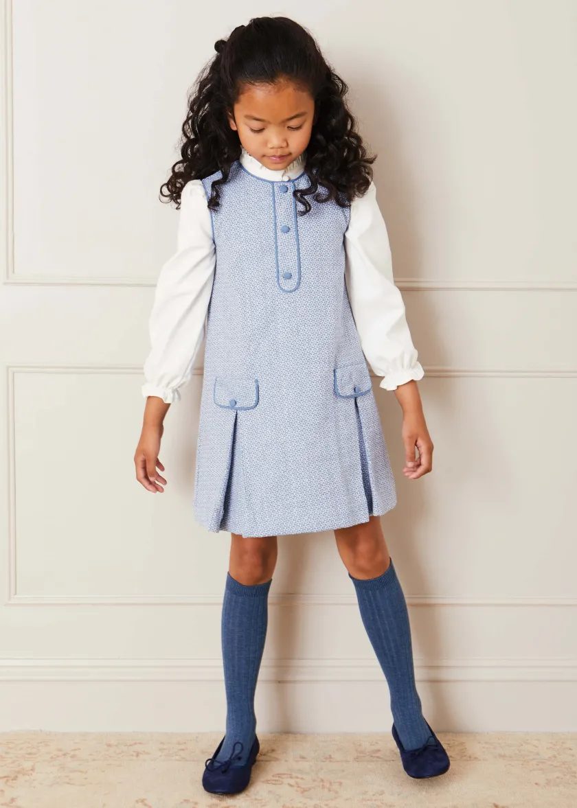 Tops & Blouses | Tops & Bodysuits | Pepa London Mao Collar Romantic Blouse in White (18mths-10yrs)