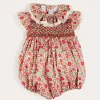 Rompers | Rompers | Pepa London Margot Floral Romper in Red Made with Liberty Fabric (6m-2yrs)