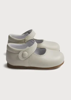 Mary Jane Shoes | Mary Janes | Pepa London Mary Jane Leather Baby Shoes in Ivory (20-24EU)
