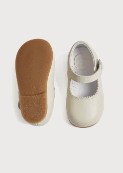 Mary Jane Shoes | Mary Janes | Pepa London Mary Jane Leather Baby Shoes in Ivory (20-24EU)