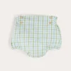 Bloomers, Shorts & Trousers | Bloomers & Shorts | Pepa London Maxwell Gingham Button Detail Bloomers in Green (1-18mths)