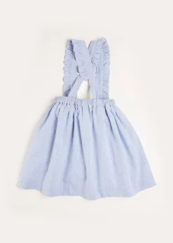 Skirts & Shorts | Dresses | Pepa London Nautical Striped Boat Embroidered Skirt with Braces in Blue (18mths-4yrs)