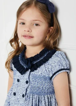 Hair Accessories | Gifting | Pepa London Navy Linen Big Bow Hairband