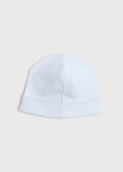 Gifting | Bonnets & Booties | Pepa London Newborn Bonnet with Rocking Horse Embroidery Pink (0-3mths)