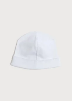 Bonnets & Booties | Gifting | Pepa London Newborn Bonnet with Rocking Horse Embroidery Beige (0-3mths)