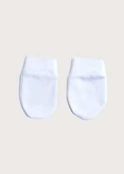 Bonnets, Booties & Mittens | First Outfits | Pepa London Newborn Mittens with Rocking Horse Embroidery Pink (1-3mths)