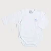 Gifting | Bodysuits & Baby Grows | Pepa London Newborn Side Tie Bodysuit With Rocking Horse Embroidery Blue (1-6mths)
