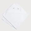 Gifting | Towels, Blankets & Sleeping Bags | Pepa London Newborn Towel with Rocking Horse Embroidery In Beige