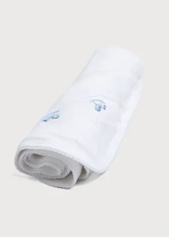 Gifting | Towels, Blankets & Sleeping Bags | Pepa London Newborn Towel with Rocking Horse Embroidery In Blue