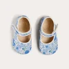 Mary Jane Shoes | Mary Janes | Pepa London Olivia Floral Mary Jane Pram Shoes in Blue (17-20EU)