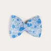 Hair Accessories | Hair Accessories | Pepa London Olivia Floral Medium Bow Hair Clip in Blue