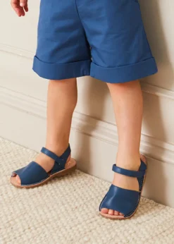 Sandals | Sandals | Pepa London Open Toe Leather Sandals in Blue (17-30EU)