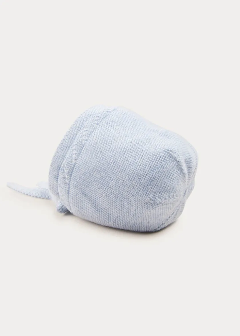 Bonnets & Booties | Bonnets & Booties | Pepa London Openwork Bonnet In Blue (S-L)