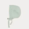 Bonnets & Booties | Bonnets & Booties | Pepa London Openwork Bonnet In Green (S-L)