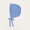 Bonnets & Booties | Knitwear & Cardigans | Pepa London Openwork Knitted Bonnet in Blue (S-L)