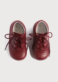 Boots | Boots | Pepa London Oxford Baby Booties in Burgundy (20-26EU)