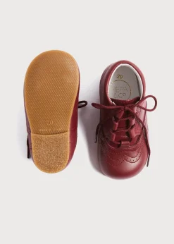 Boots | Boots | Pepa London Oxford Baby Booties in Burgundy (20-26EU)