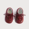 Bonnets & Booties | Bonnets & Booties | Pepa London Oxford Pram Booties in Burgundy (17-20EU)