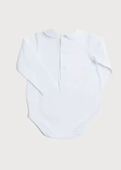 Tops & Bodysuits | Bodysuits & Baby Grows | Pepa London Peter Pan Collar Bodysuit in White (0mths-3yrs)