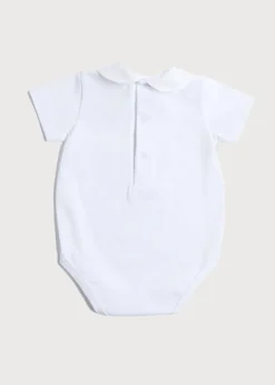 Tops & Bodysuits | Tops & Bodysuits | Pepa London Peter Pan Collar Bodysuit in White (0mths-3yrs)