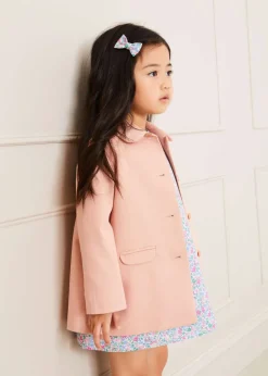 Coats & Jackets | Coats & Jackets | Pepa London Peter Pan Collar Swing Coat in Pink (18mths-10yrs)