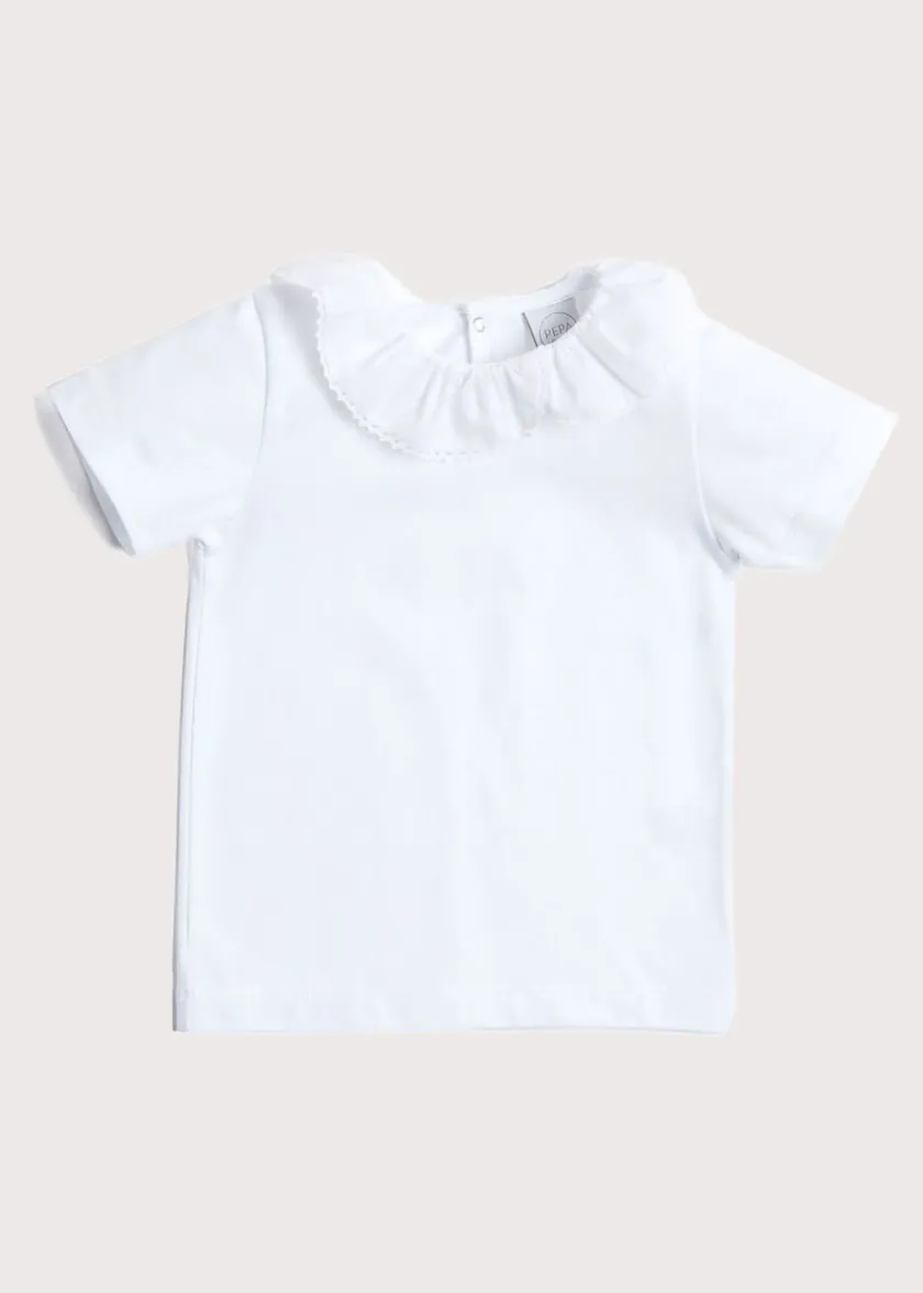 Tops & Blouses | Tops & Bodysuits | Pepa London Piculina Trim Top in White (2-10yrs)