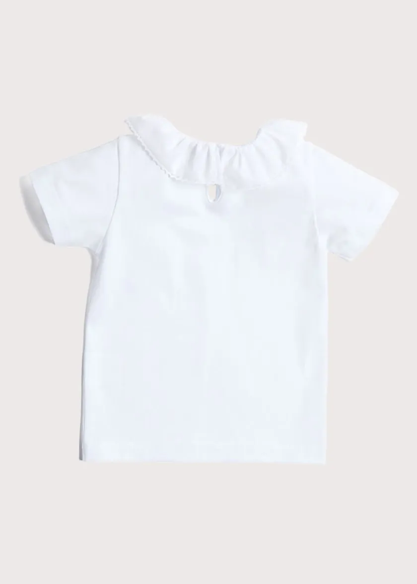 Tops & Blouses | Tops & Bodysuits | Pepa London Piculina Trim Top in White (2-10yrs)