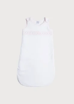 Nightwear | Towels, Blankets & Sleeping Bags | Pepa London Pink Hand Smocked Sleeping Bag (3-18mths)