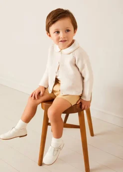 Knitwear & Cardigans | Knitwear & Cardigans | Pepa London Plain Cardigan in Cream (6mths-10yrs)