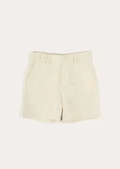 Shorts & Trousers | Pepa London Plain Cotton Shorts in White (4-10yrs)