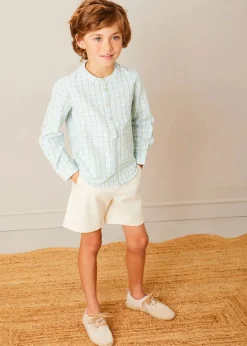 Shorts & Trousers | Pepa London Plain Cotton Shorts in White (4-10yrs)