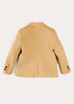 Coats & Jackets | Pepa London Plain Light Linen Blazer in Beige (4-10yrs)