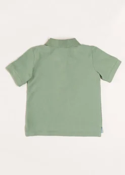 Swimwear | Tops & Shirts | Pepa London Plain Short Sleeve Polo Top in Green (2-10yrs)