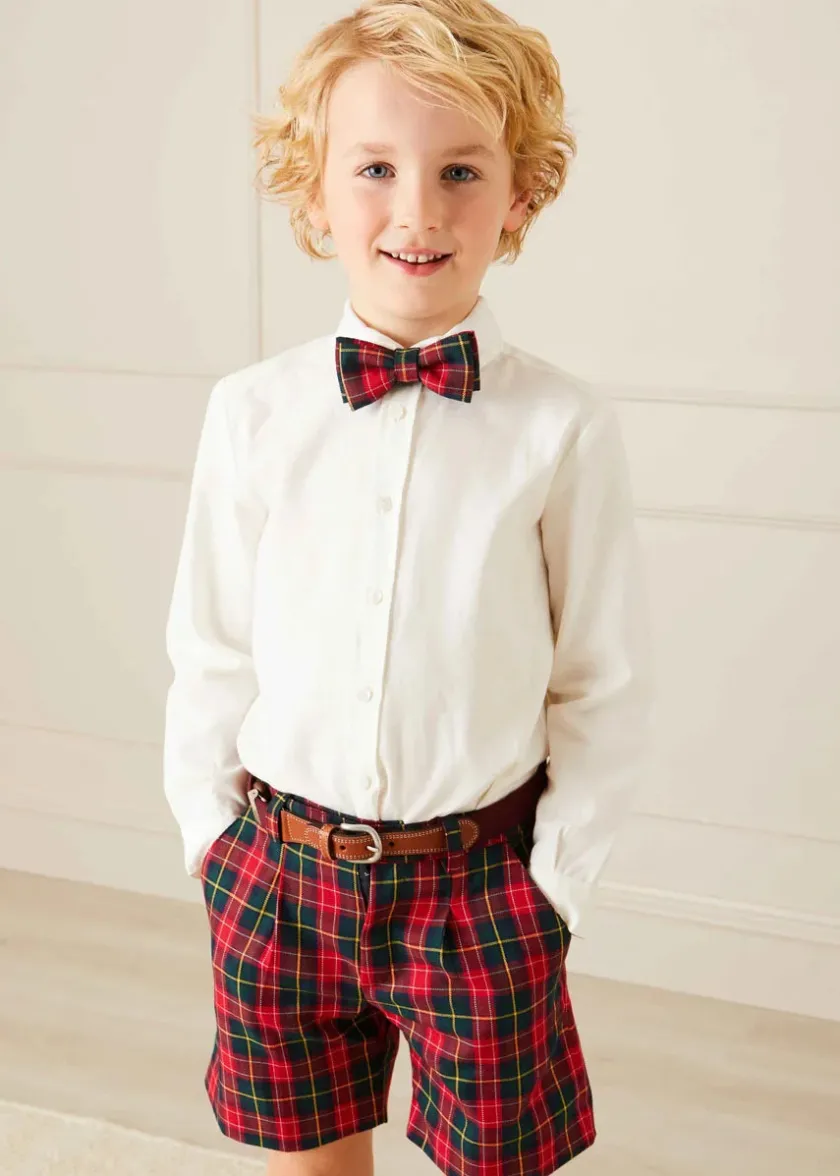 Tops & Shirts | Pepa London Polo Collar Long Sleeve Oxford Shirt in White (4-10yrs)