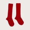 Socks | Socks & Tights | Pepa London Ribbed Knee Socks in Red (0mths-10yrs)