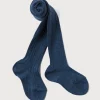 Socks & Tights | Socks & Tights | Pepa London Ribbed Tights in Denim (0mths-10yrs)