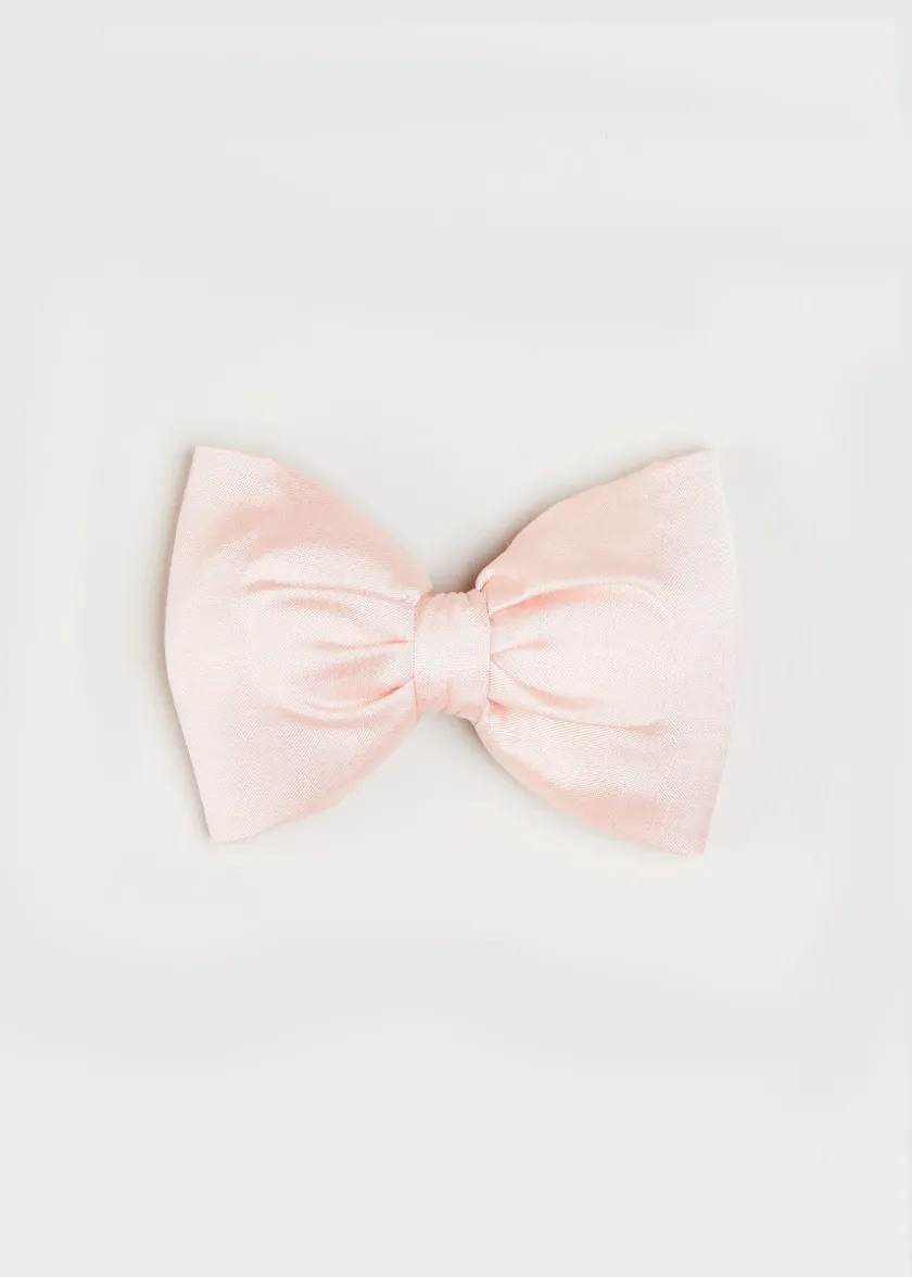 Hair Accessories | Hair Accessories | Pepa London Silk Small Bow Clip in Pink