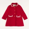 Coats & Jackets | Pepa London Single Breasted Wool Coat in Red (4-10yrs)