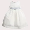 Dresses | Dresses | Pepa London Sleeveless Ivory Flower Girl Dress with Blue Silk Sash (6mths-10yrs)