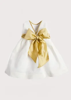 Dresses | Dresses | Pepa London Sleeveless Ivory Flower Girl Dress with Green Silk Sash (6mths-10yrs)