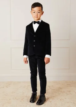 Shorts & Trousers | Pepa London Smart Velvet Trousers In Black (4-10yrs)