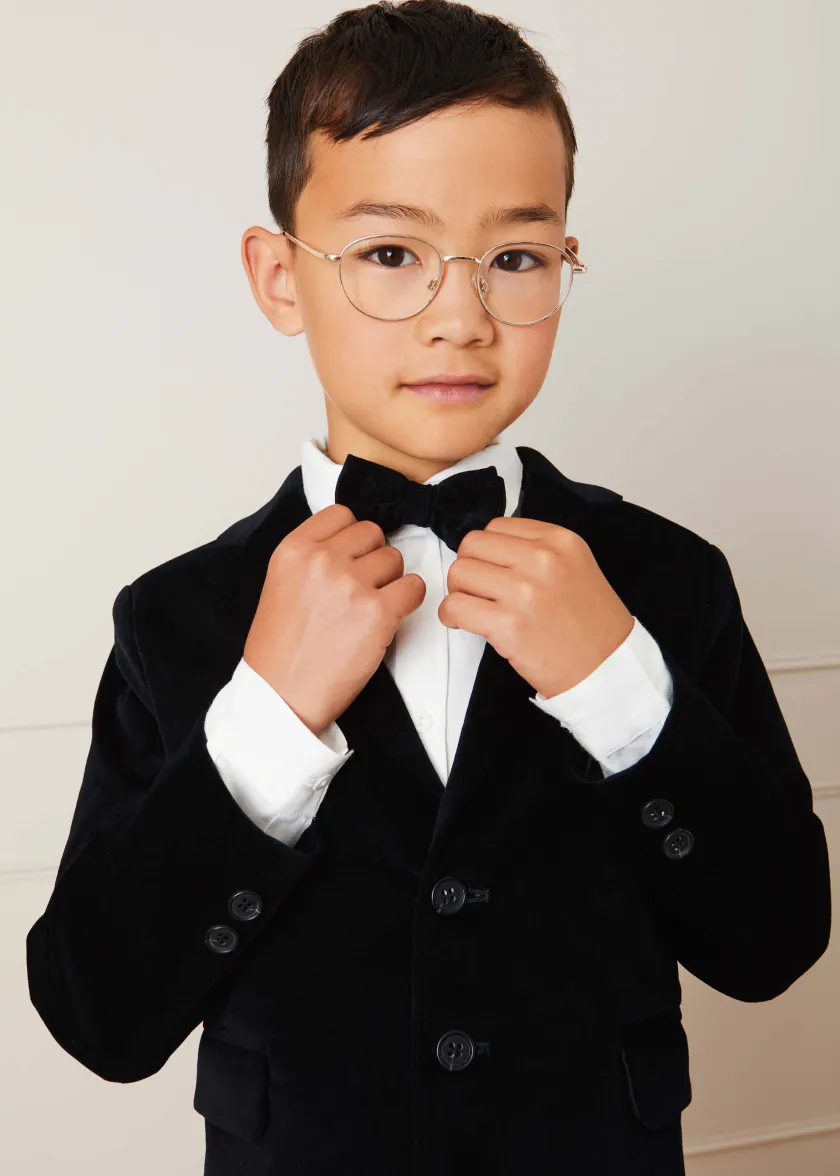 Shorts & Trousers | Pepa London Smart Velvet Trousers In Black (4-10yrs)